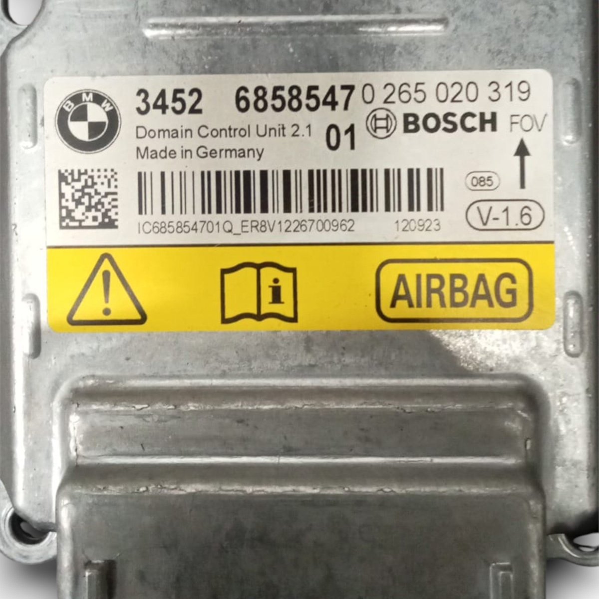 Airbag control unit bmw x3 f25 code . 0265020319 (2010 > 2017) - F&P CRASH SRL - Used Parts