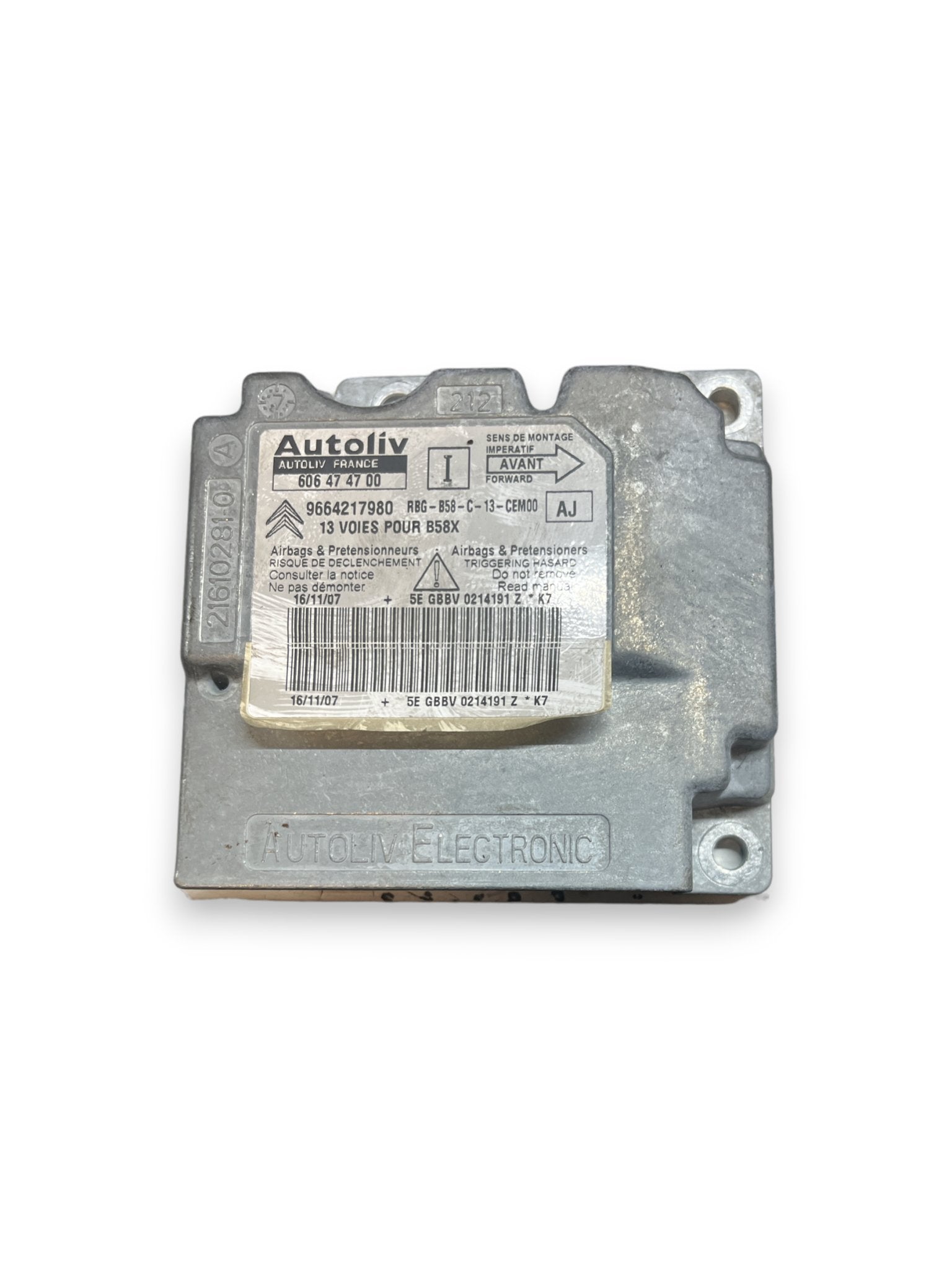 Centralina Airbag Citroen C4 Picasso (2007) COD:9664217980 - F&P CRASH SRLS - Ricambi Usati