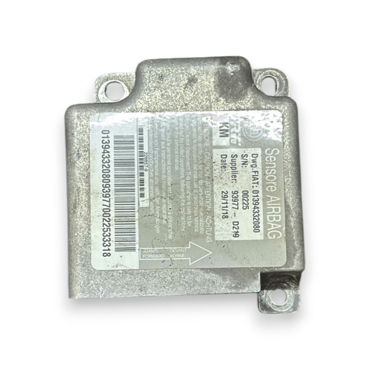 Centralina airbag fiat ducato cod:01394332080 (2014 - ) - F&P CRASH SRL - Ricambi Usati