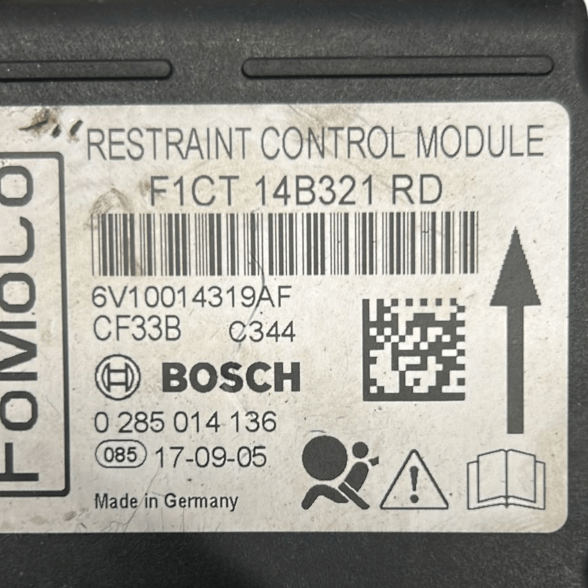 Centralina airbag ford c - max cod:f1ct14b321rd (2010 > 2019) - F&P CRASH SRL - Ricambi Usati