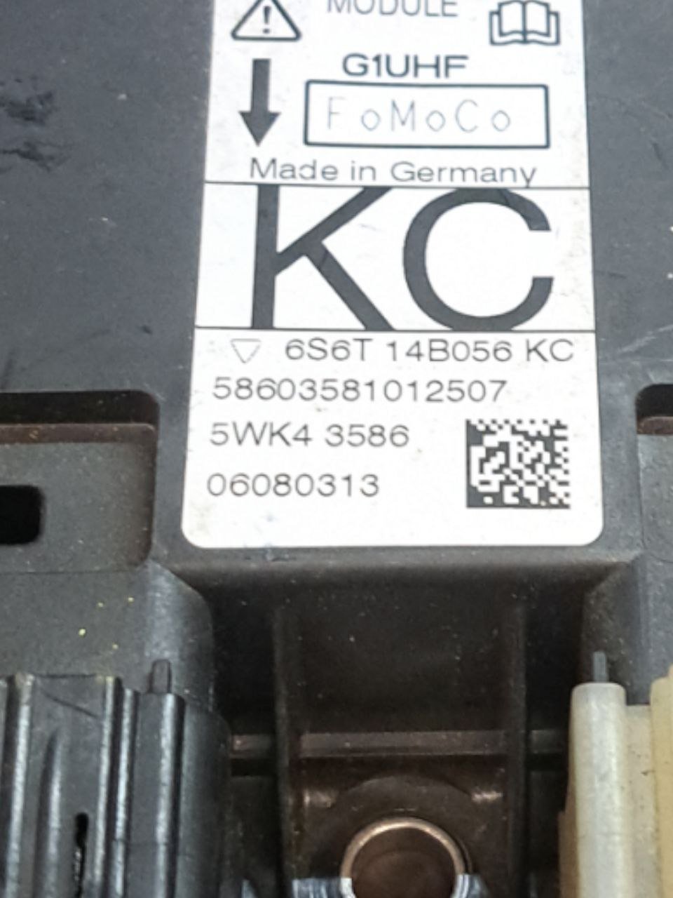 Centralina airbag Ford Fiesta mk5 (2002 - 2008) COD:6S6T - 14B056 - KC - F&P CRASH SRLS - Ricambi Usati