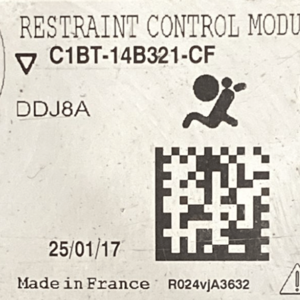 centralina airbag ford fiesta VI 1.4 benzina cod:c1bt - 14b321 - cf (2008 - 2017) - F&P CRASH SRLS - Ricambi Usati