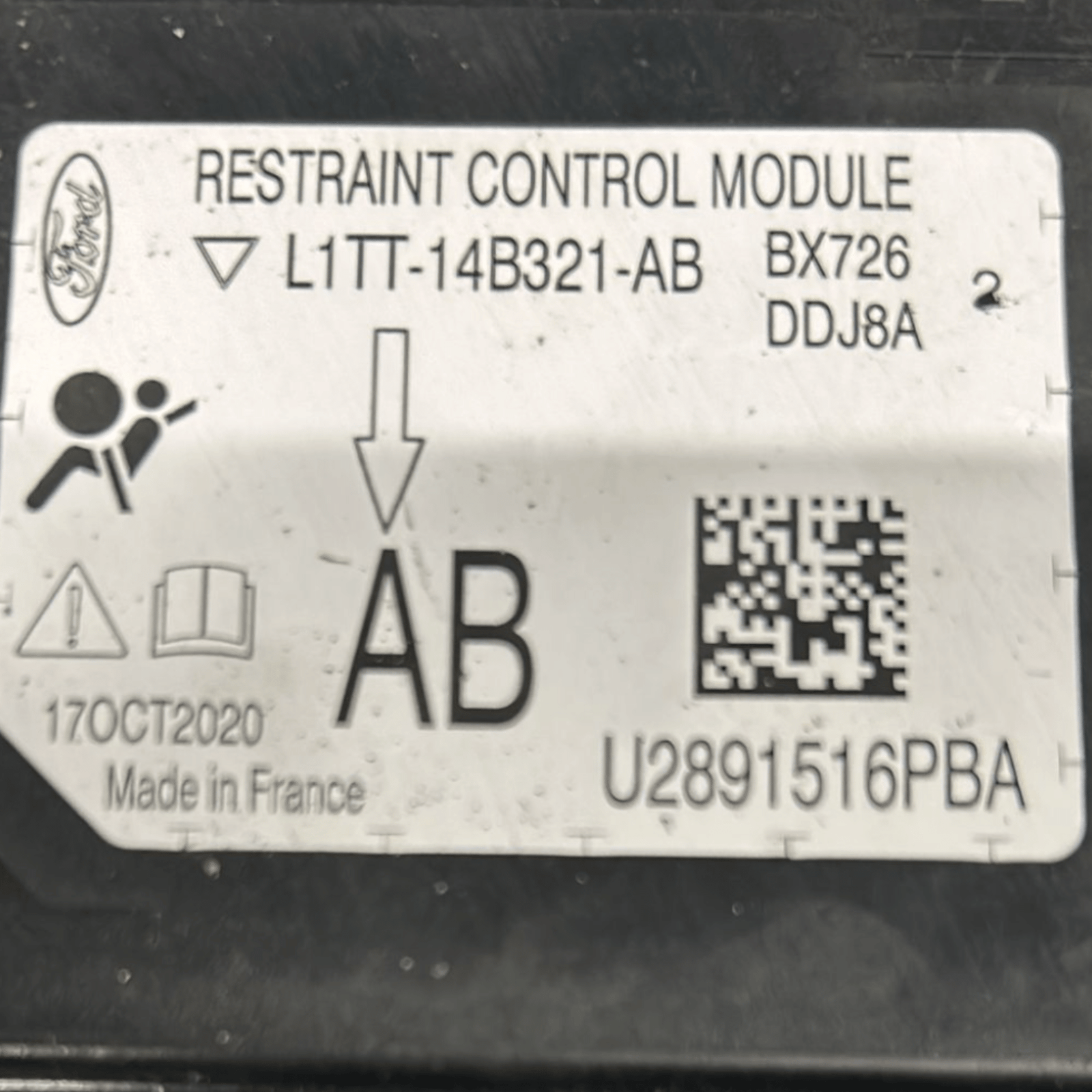 Centralina AirBag Ford Puma (2019 >) cod:L1TT - 14B321 - AB - F&P CRASH SRLS - Ricambi Usati