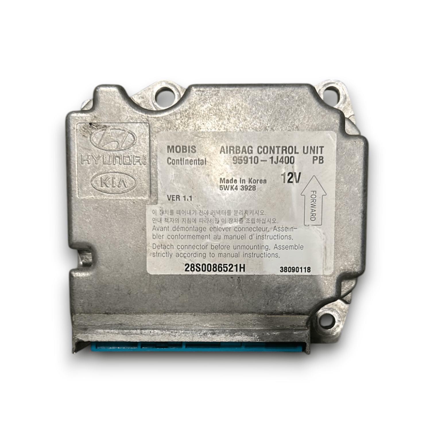 Centralina Airbag Hyundai i20 cod:95910 - 1J400 (2008 > 2014) - F&P CRASH SRLS - Ricambi Usati