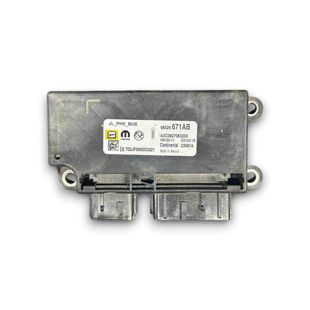 Centralina airbag jeep wrangler cod:68526671AB (2018 >) - F&P CRASH SRLS - Ricambi Usati