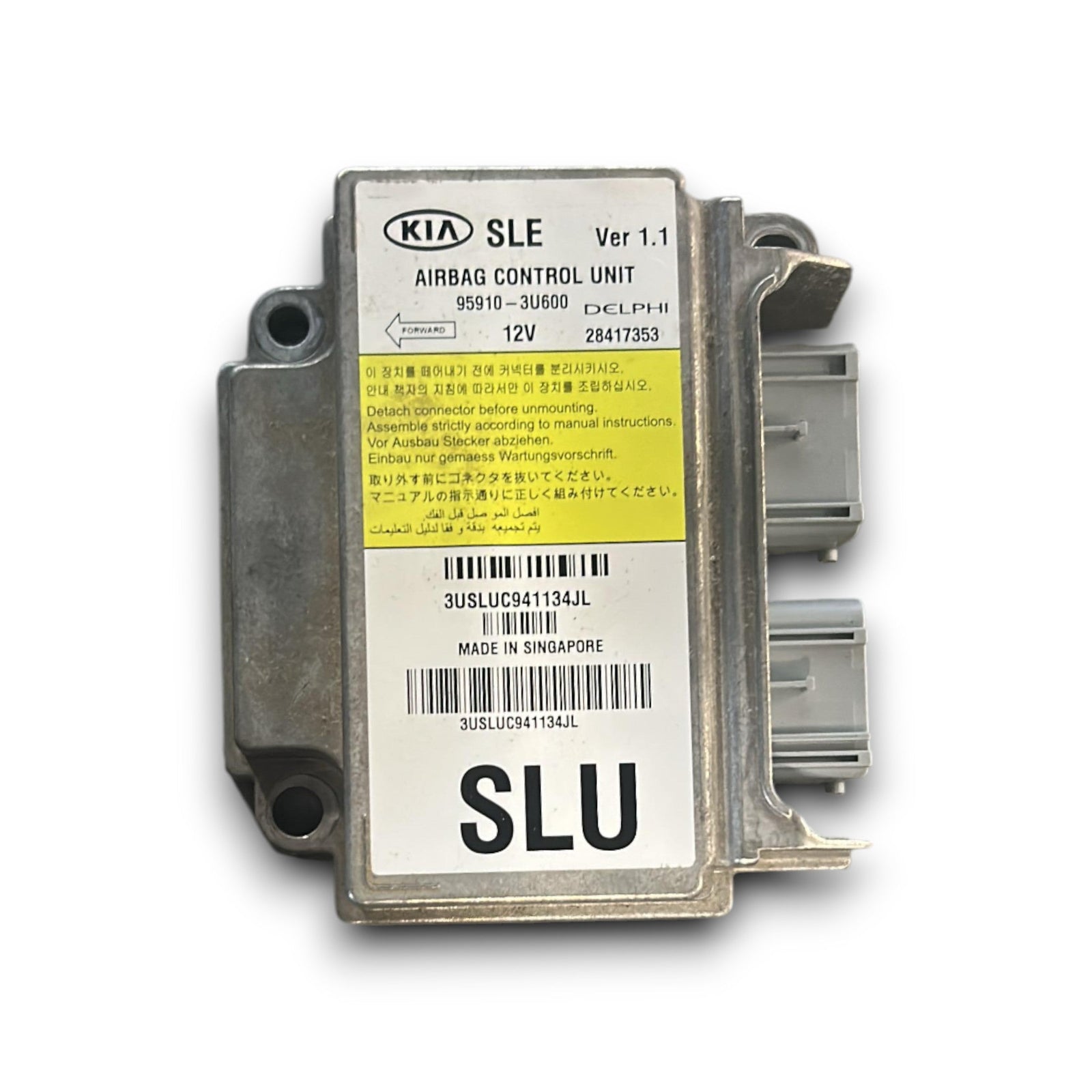 Centralina AirBag Kia Sportage (SL) cod.95910 - 3U600 (2010 > 2016) - F&P CRASH SRLS - Ricambi Usati