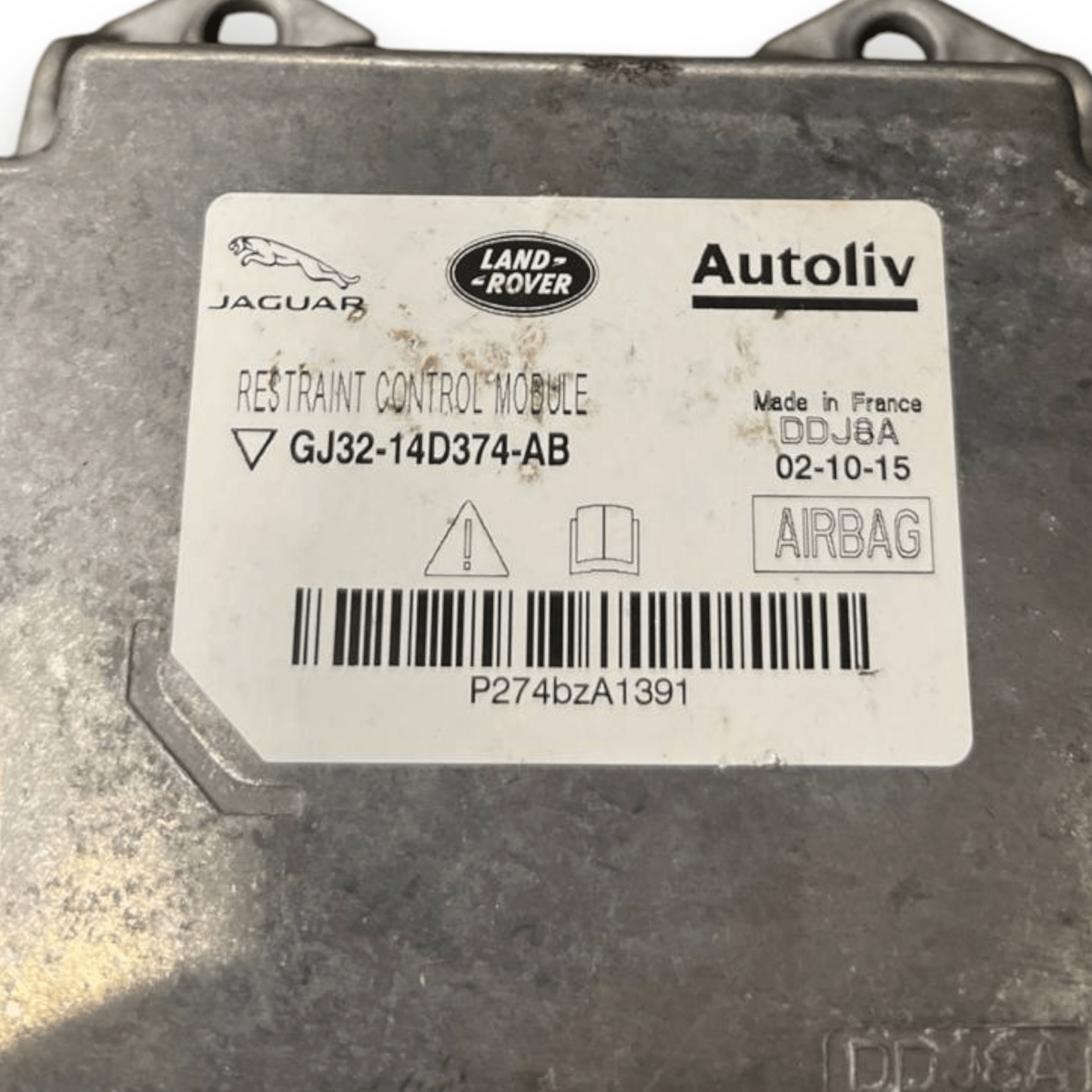 Centralina Airbag Land Rover Evoque L538 (2011 al 2018) cod: GJ32 - 14D374 - AB - F&P CRASH SRLS - Ricambi Usati