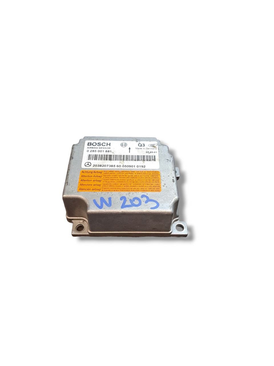 Centralina Airbag Mercedes - Benz Classe C W203 (2000 - 2007) COD:2038207385 - F&P CRASH SRLS - Ricambi Usati