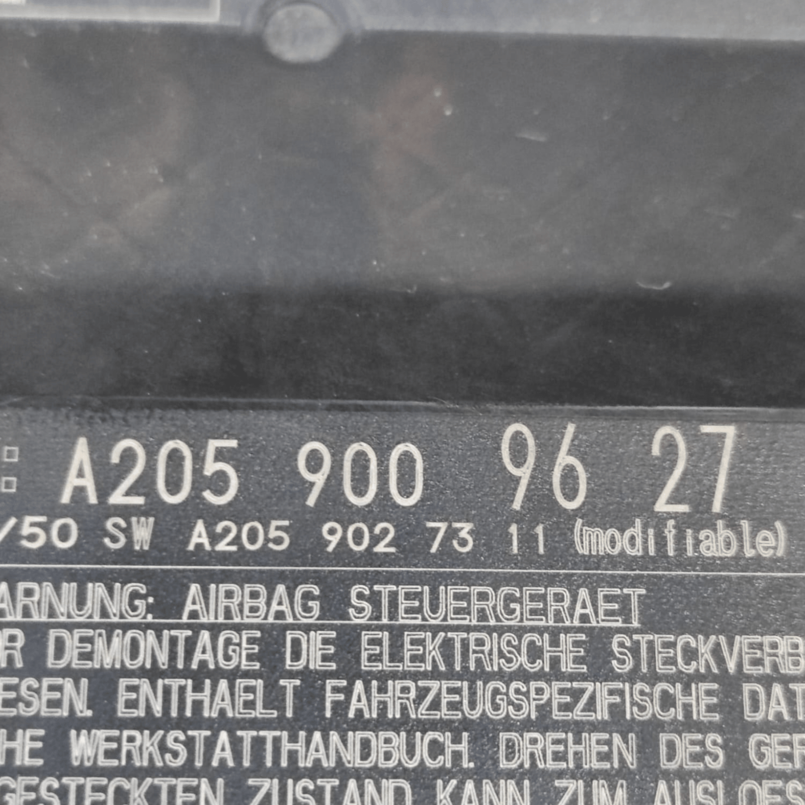 Centralina Airbag Mercedes Classe GLC X253 COD: A2059009627 (2015 - 2022) - F&P CRASH SRLS - Ricambi Usati