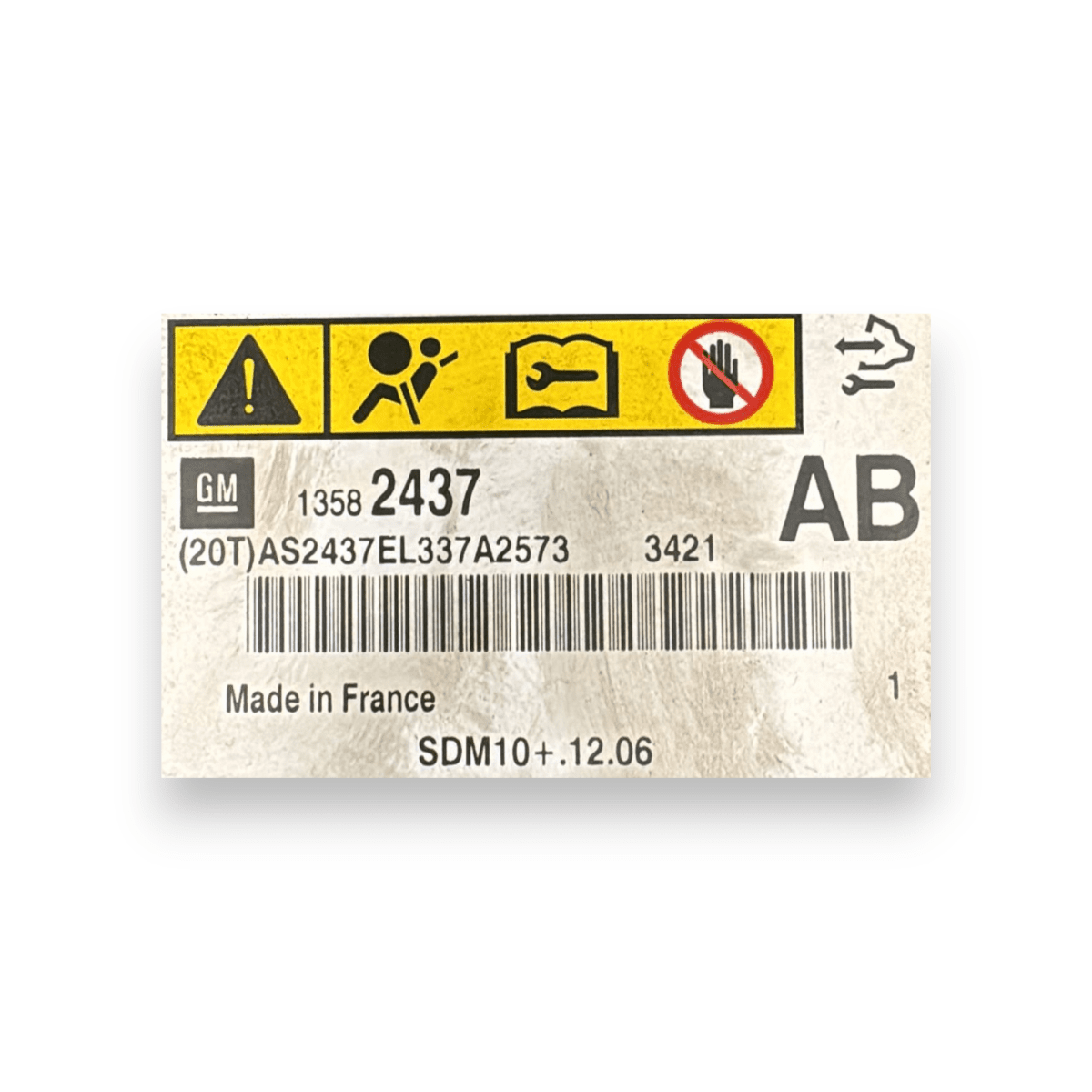 Centralina airbag Opel Astra J cod.13582437 (2009 - 2020) - F&P CRASH SRL - Ricambi Usati