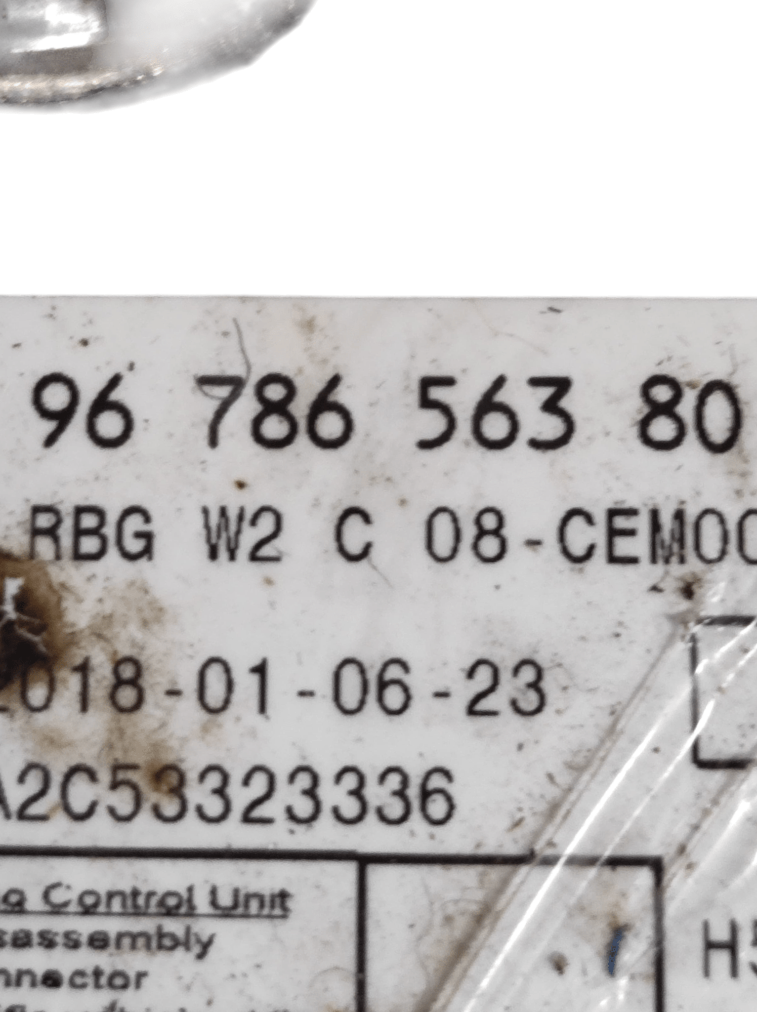 Centralina Airbag Peugeot 508 COD: 9678656380 (2010 - 2018) - F&P CRASH SRLS - Ricambi Usati