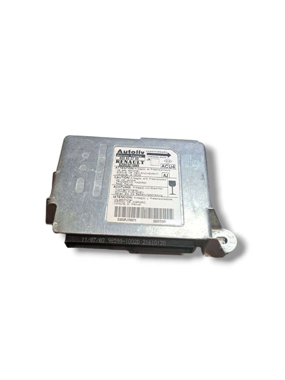 Centralina airbag Renault Scenic (2002 - 2009) COD:8200321999 - F&P CRASH SRLS - Ricambi Usati