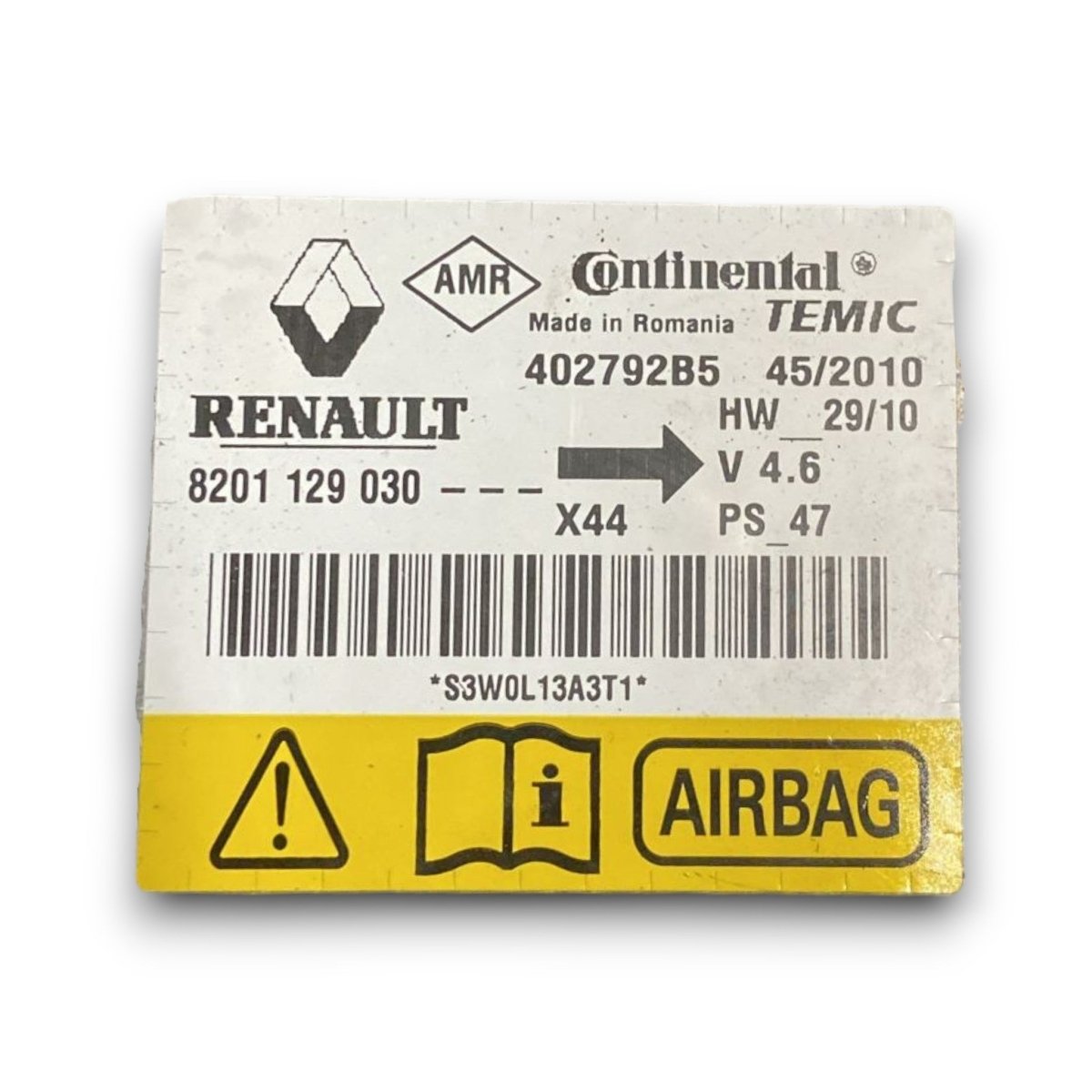 Centralina airbag Renault Twingo III cod . 8201129030 (2014 >) - F&P CRASH SRL - Ricambi Usati
