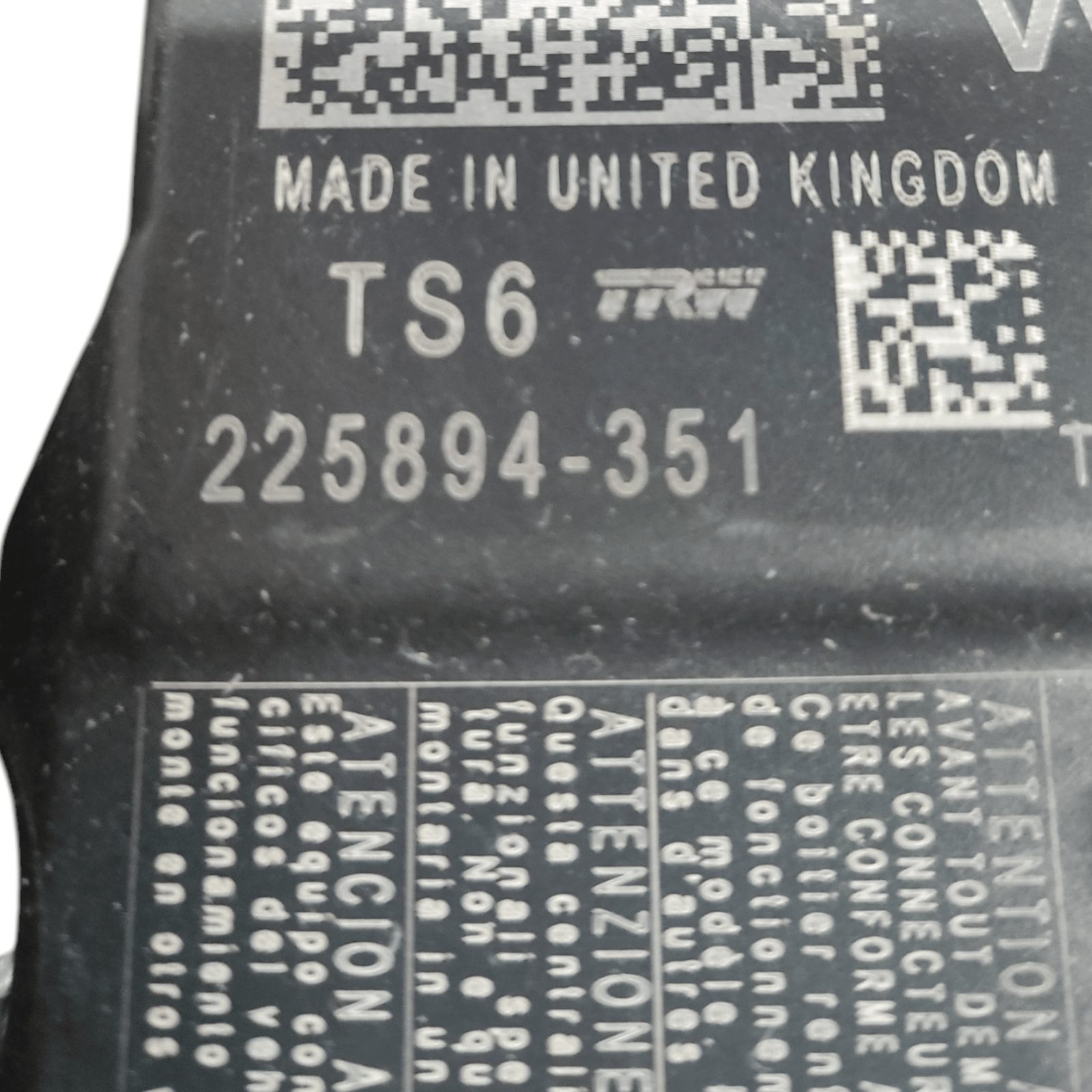 Centralina Airbag Seat Leon COD: 225894 - 351 (2012 - 2019) - F&P CRASH SRLS - Ricambi Usati