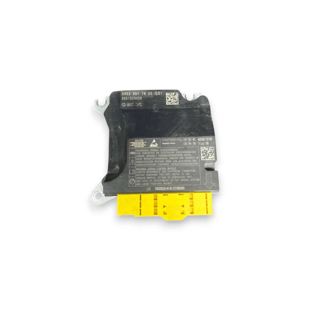 Centralina Airbag Smart Forfour W453 (2014 al 2021) cod: A4539017600 - F&P CRASH SRLS - Ricambi Usati