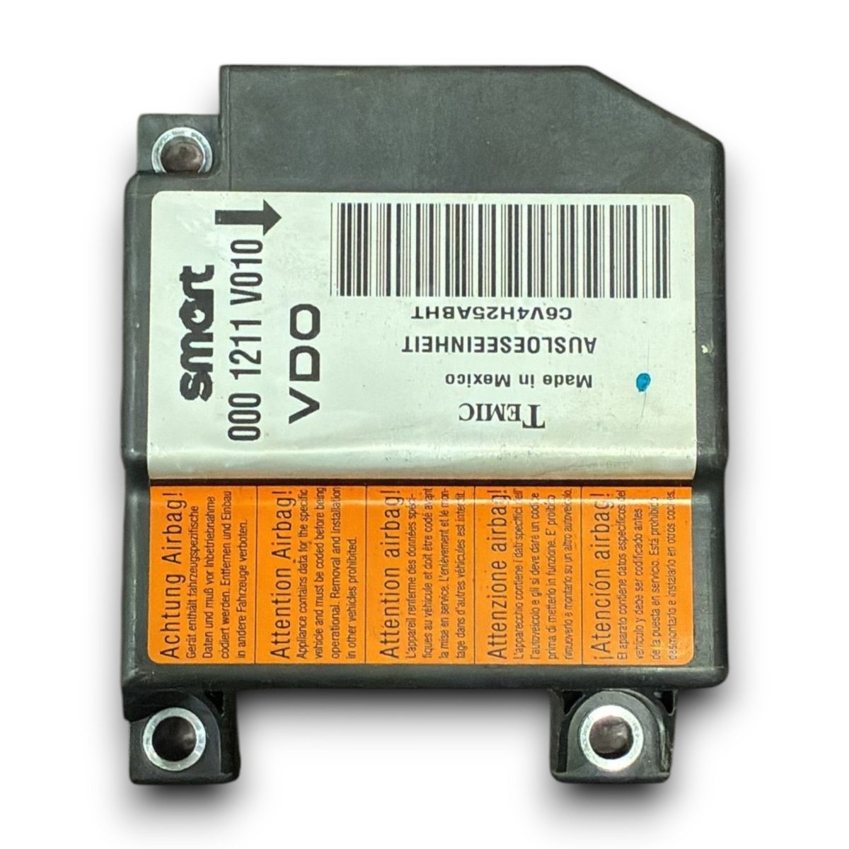 Centralina airbag smart fortwo w450 cod . 0001211v010 (1998 > 2007) - F&P CRASH SRL - Ricambi Usati
