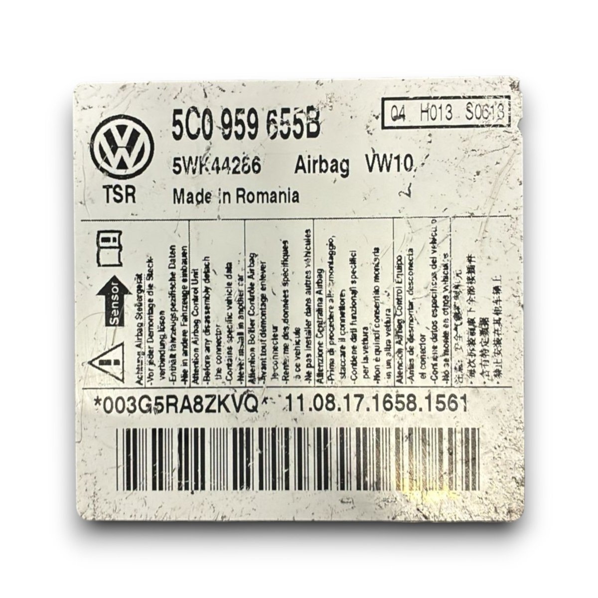Centralina airbag volkswagen golf VI cod . 5c0959655b (2008 > 2012) - F&P CRASH SRL - Ricambi Usati