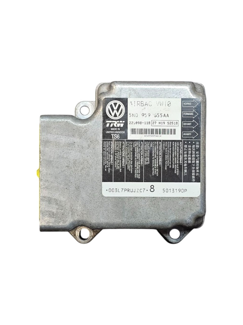 Centralina Airbag Volkswagen Tiguan 5N Cod:5N0959655 (2007 - 2016) - F&P CRASH SRLS - Ricambi Usati