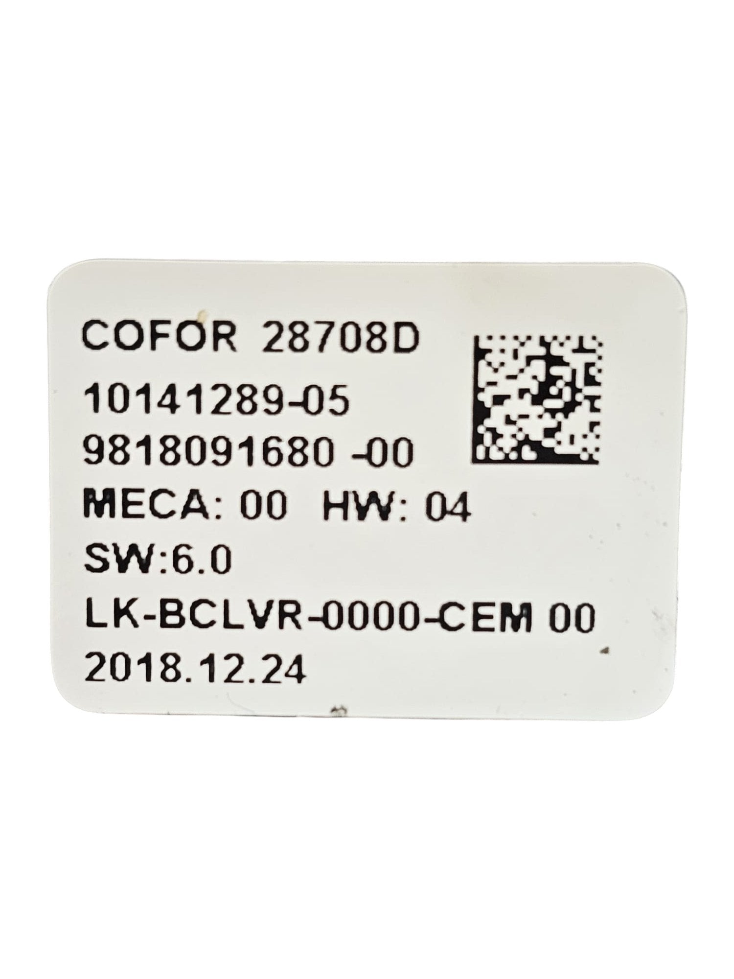 Centralina Alzavetro Anteriore Sinistro DS 7 Crossback Cod:9818091680 (2017 - >) - F&P CRASH SRLS - Ricambi Usati