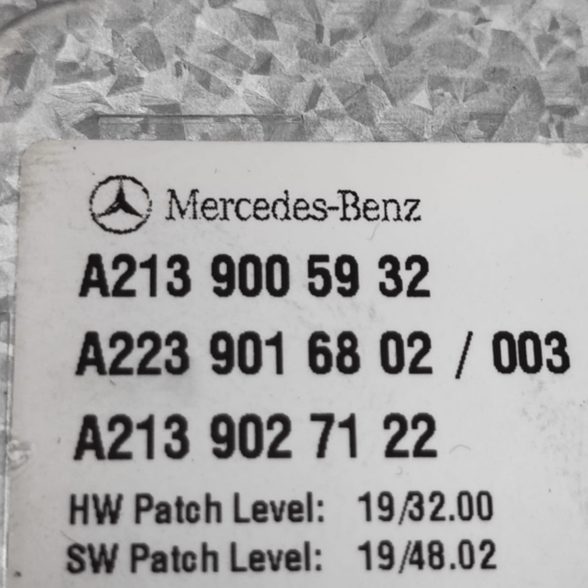 Centralina amplificatore antenna mercedes eqc n293 cod: a2139005932 (2019 - 2024) - F&P CRASH SRLS - Ricambi Usati