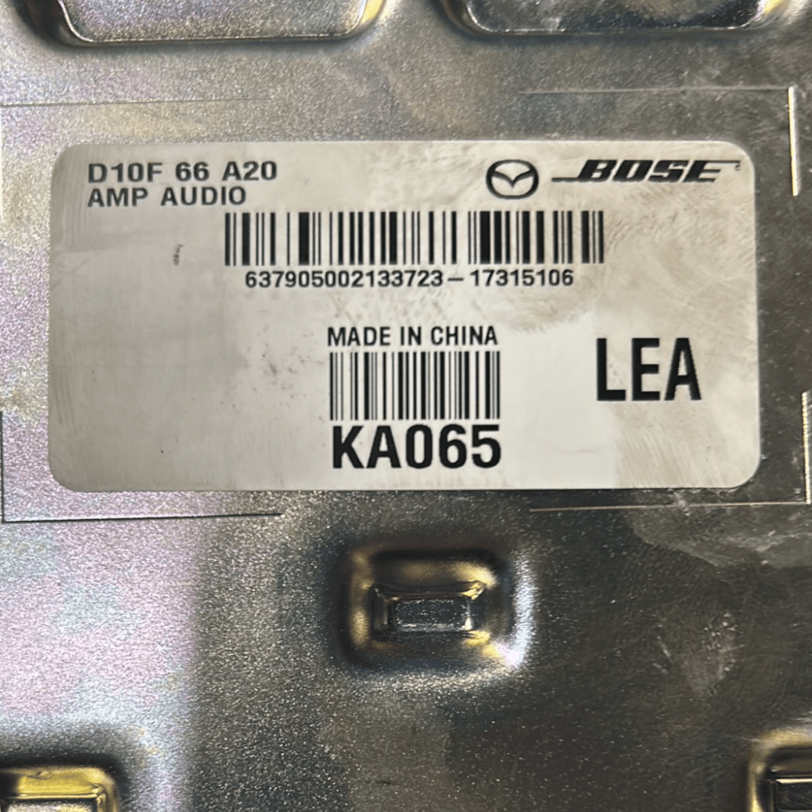 Centralina Amplificatore Audio Mazda CX - 3 cod:D10F66A20 (2015 >) - F&P CRASH SRLS - Ricambi Usati