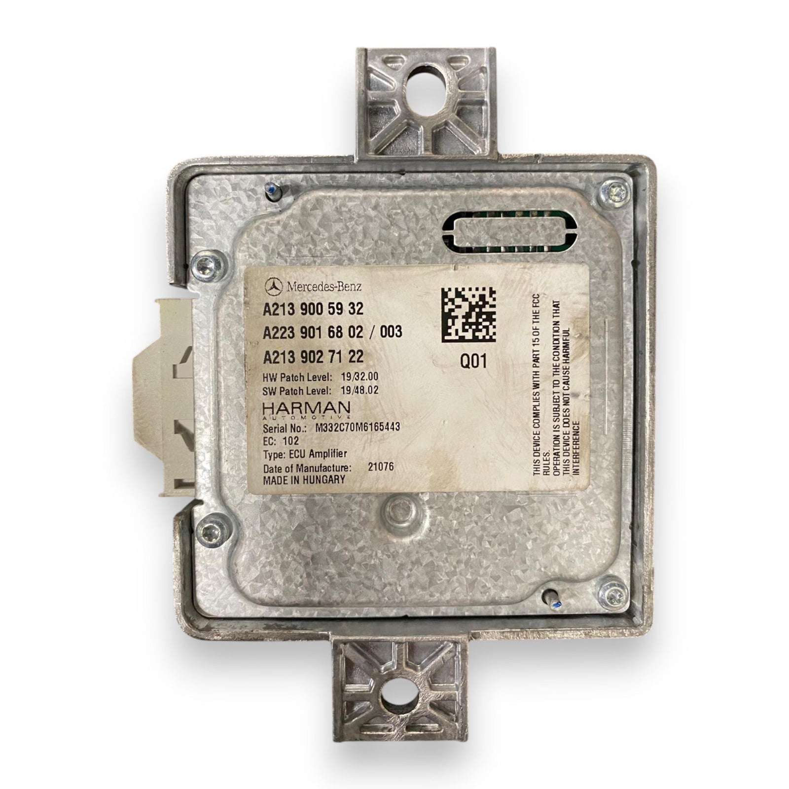 Centralina amplificatore audio Mercedes Benz Classe E (W213) cod.A2239016802 (2016 > 2023) cod.A2139027122 cod.A2139005932 - F&P CRASH SRLS - Ricambi Usati