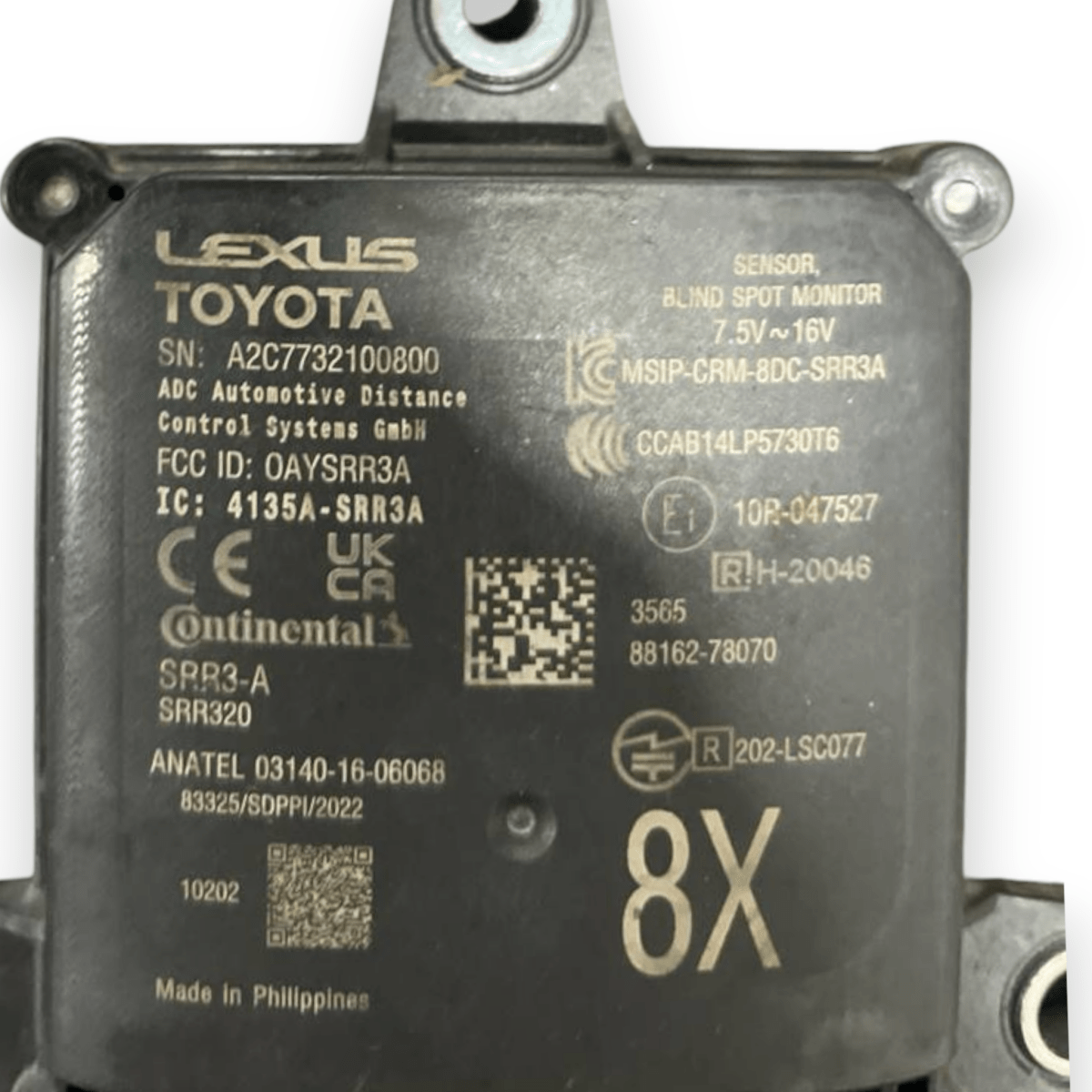 Centralina Angolo Cieco lato destro (dx) Lexus NX II (2021 - ) cod: A2C7732100800 - F&P CRASH SRLS - Ricambi Usati