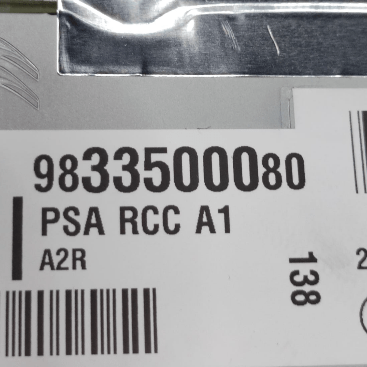 Centralina autoradio citroen c3 cod: 9833500080 (2016 - 2023) - F&P CRASH SRLS - Ricambi Usati