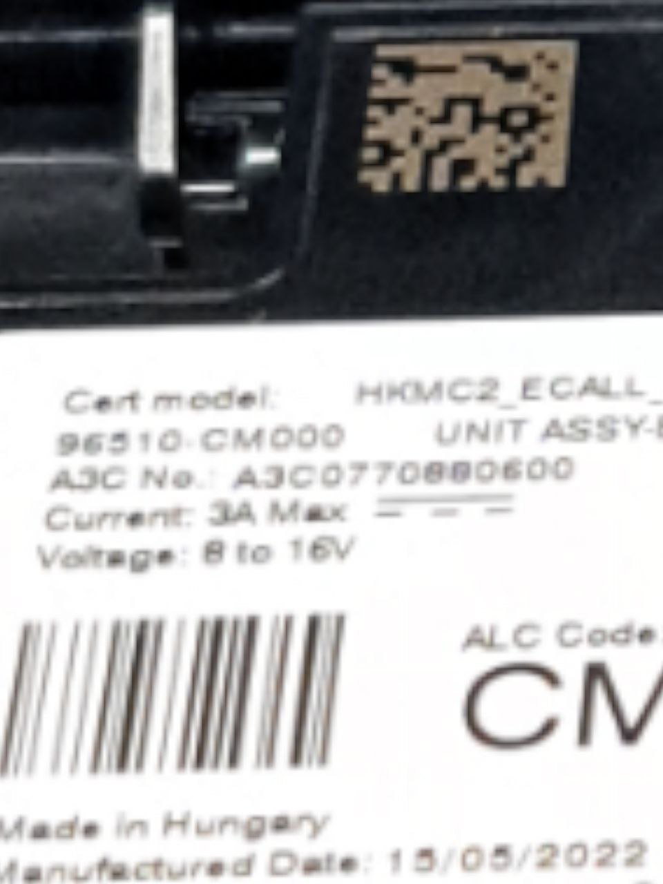 Centralina autoradio Hyundai Kona (2017>) COD:96510 - CM000 - F&P CRASH SRLS - Ricambi Usati