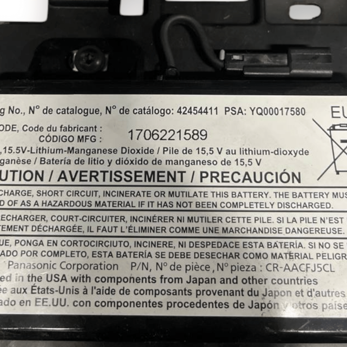 Centralina Batteria Opel Grandland X (2017 - ) cod: 42454411 / cod: YQ00017580 - F&P CRASH SRLS - Ricambi Usati