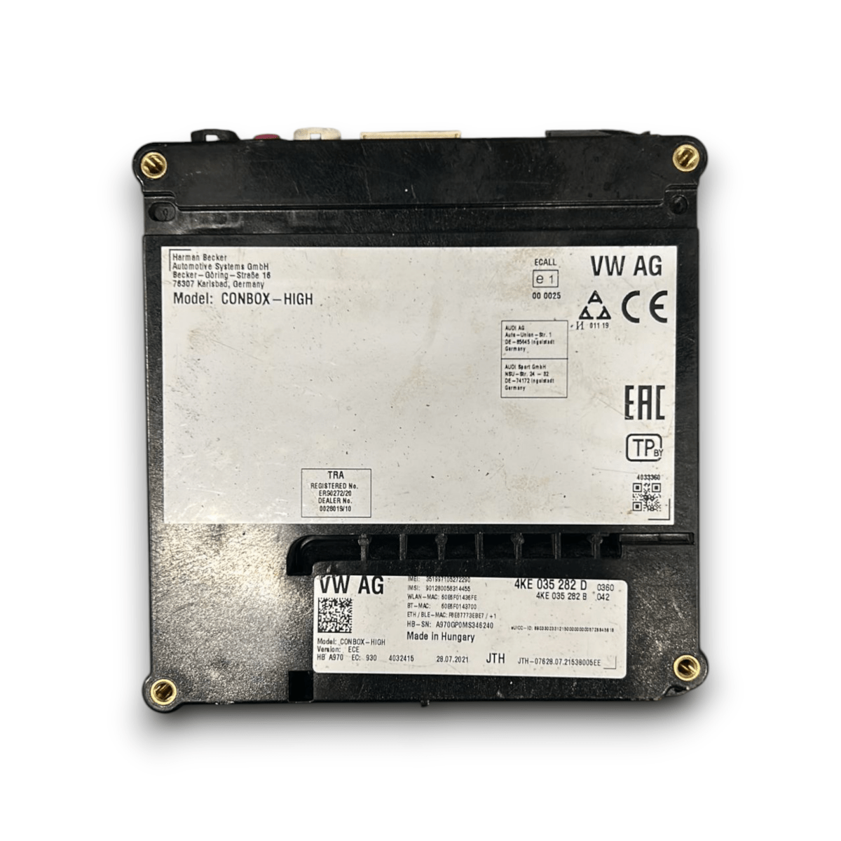 Centralina bluetooth audi a4 b9 cod:4KE035282D (2015 > 2024) - F&P CRASH SRL - Ricambi Usati