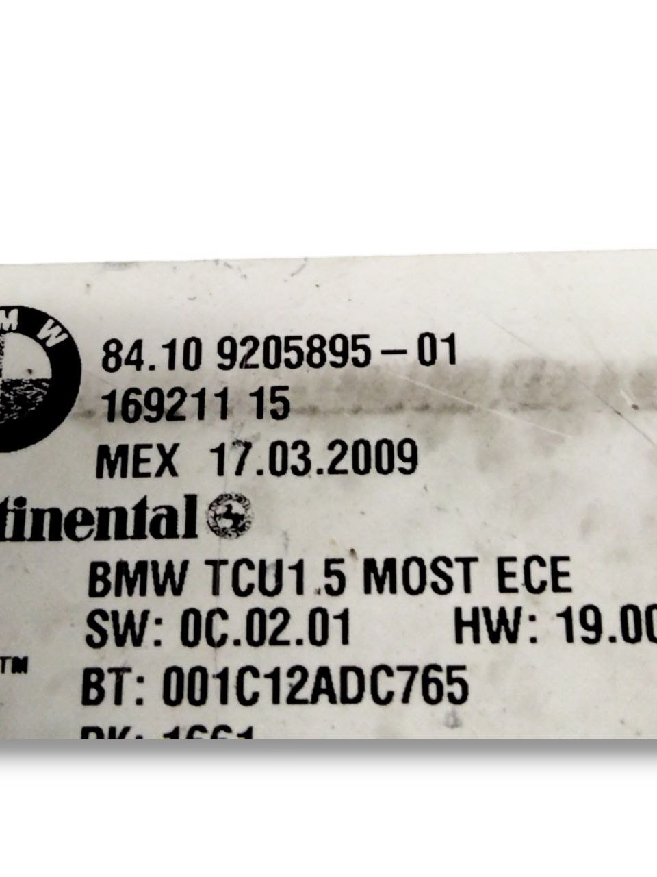 Centralina Bluetooth Bmw X6 (2007 - 2014) cod.9205895 - 01 - F&P CRASH SRLS - Ricambi Usati