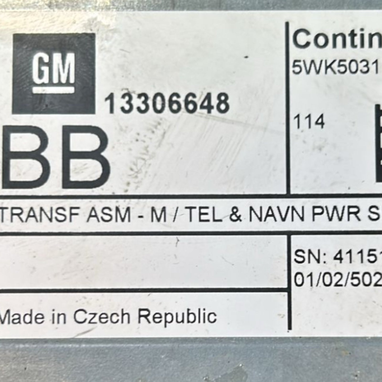 Centralina Bluetooth Controllo Telefono Opel Mokka (A / X) cod.13306648 (2012 > 2019) - F&P CRASH SRLS - Ricambi Usati