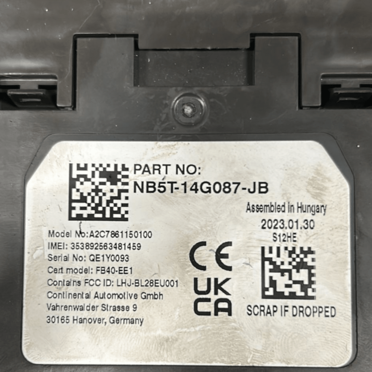 Centralina bluetooth ford puma cod:nb5t - 14g087 - jb (2019 >) - F&P CRASH SRL - Ricambi Usati