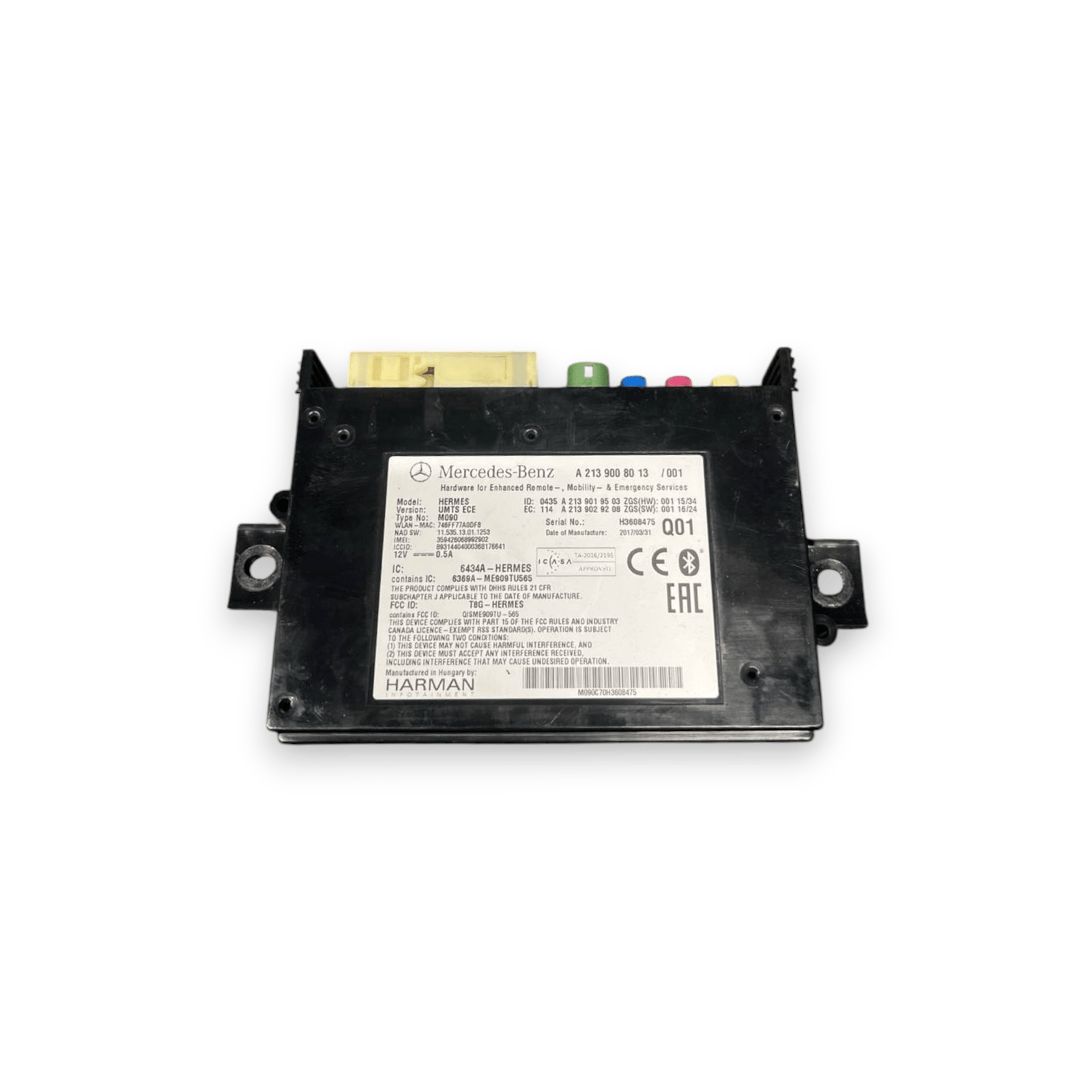 Centralina Bluetooth Mercedes - Benz Gla X156 (2013 al 2019) cod: A2139008013 - F&P CRASH SRLS - Ricambi Usati