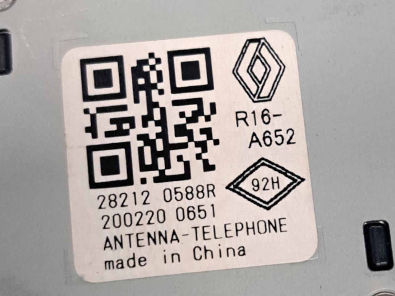 Centralina Bluetooth Renault Captur II (2019>) COD:282120588R - 2591A5378R - F&P CRASH SRLS - Ricambi Usati