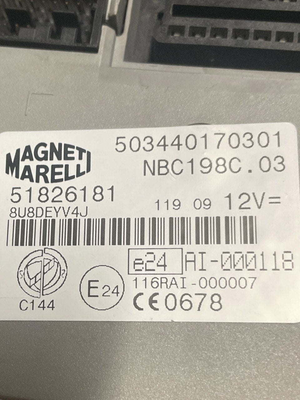 Centralina / Body Computer Fiat Bravo 1.6 (2007 - 2014) cod:51826181 - F&P CRASH SRLS - Ricambi Usati