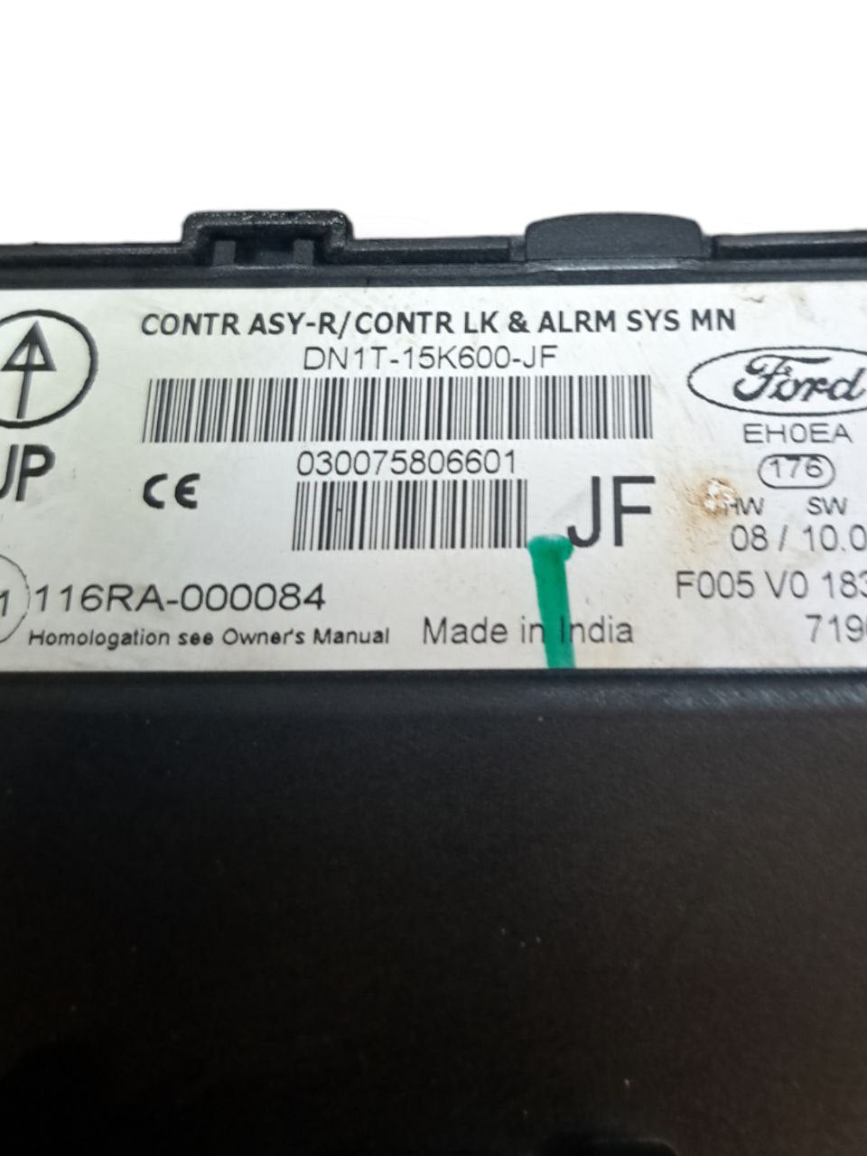 Centralina body computer Ford Ecosport 1.5 diesel (2012>) COD:DN1T - 15K600 - JF - F&P CRASH SRLS - Ricambi Usati