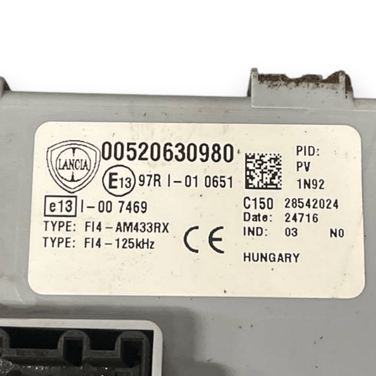 Centralina Body Computer Lancia Ypsilon II 1.2 Benzina (2011 al 2023) cod: 00520630980 - F&P CRASH SRLS - Ricambi Usati