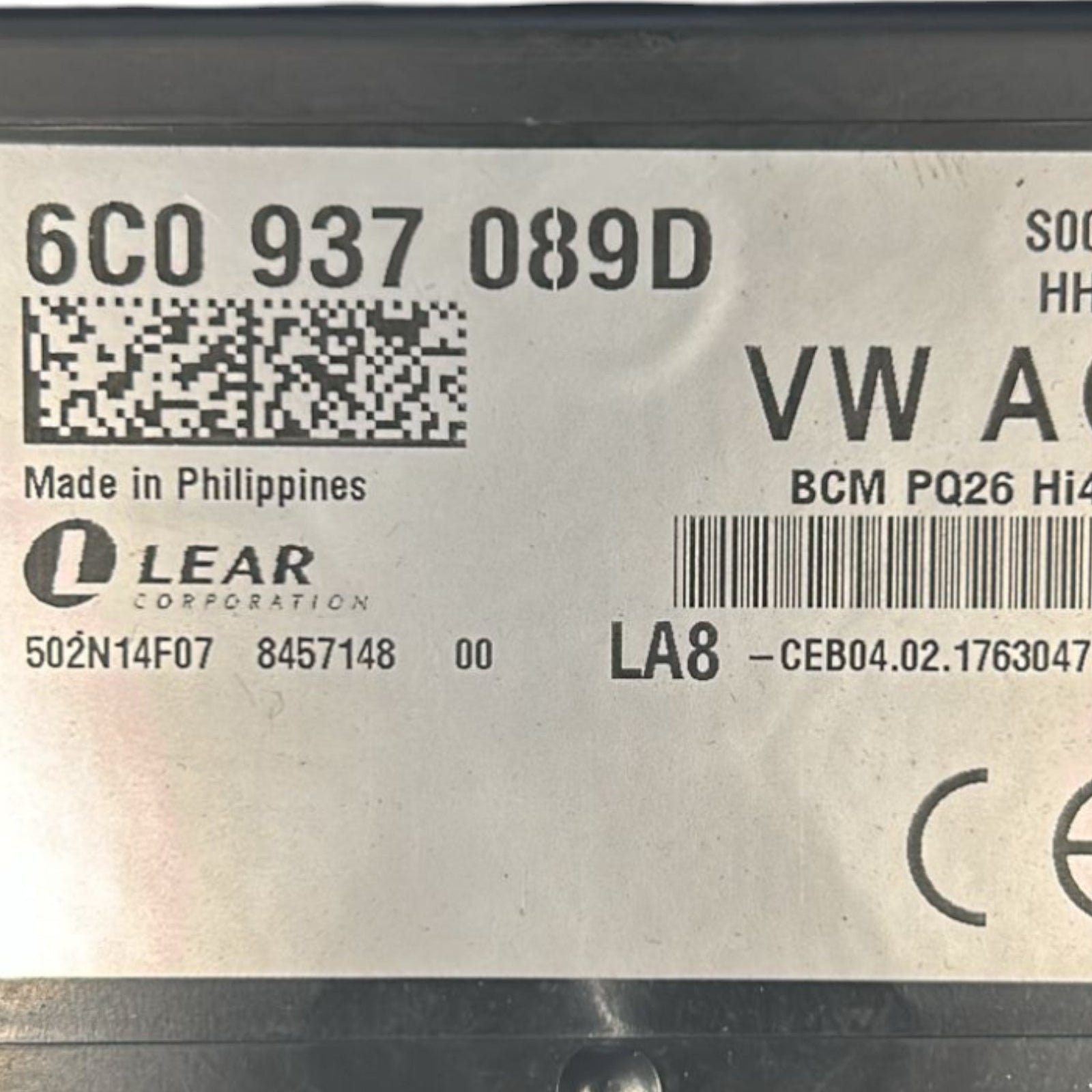 Centralina / Body Computer Skoda Fabia III cod.6C0937089D 1.0 Benzina (2014 > 2021) - F&P CRASH SRLS - Ricambi Usati