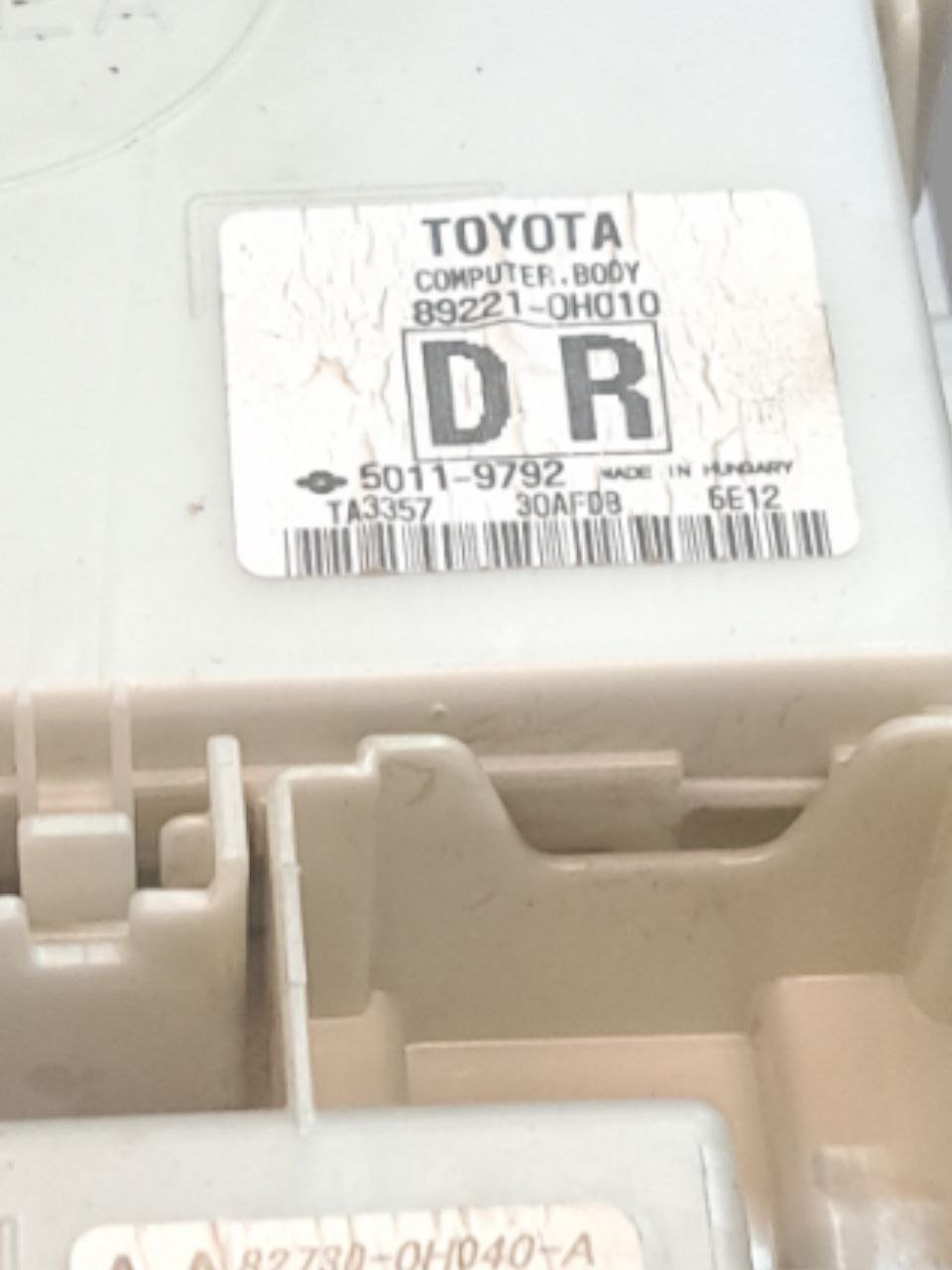 Centralina / Body Computer Toyota Aygo 1.0 Benzina (2015>) COD:89221 - 0H010 - F&P CRASH SRLS - Ricambi Usati