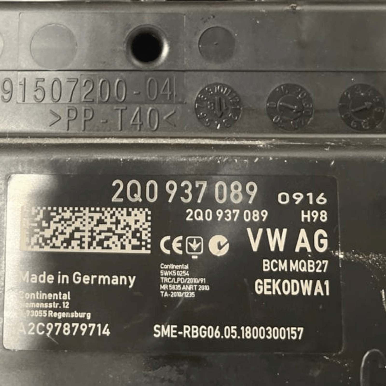 Centralina / Body Computer Volkswagen Polo VI AW1 1.6 Diesel (2017 - ) cod: 2Q0937089 - F&P CRASH SRLS - Ricambi Usati