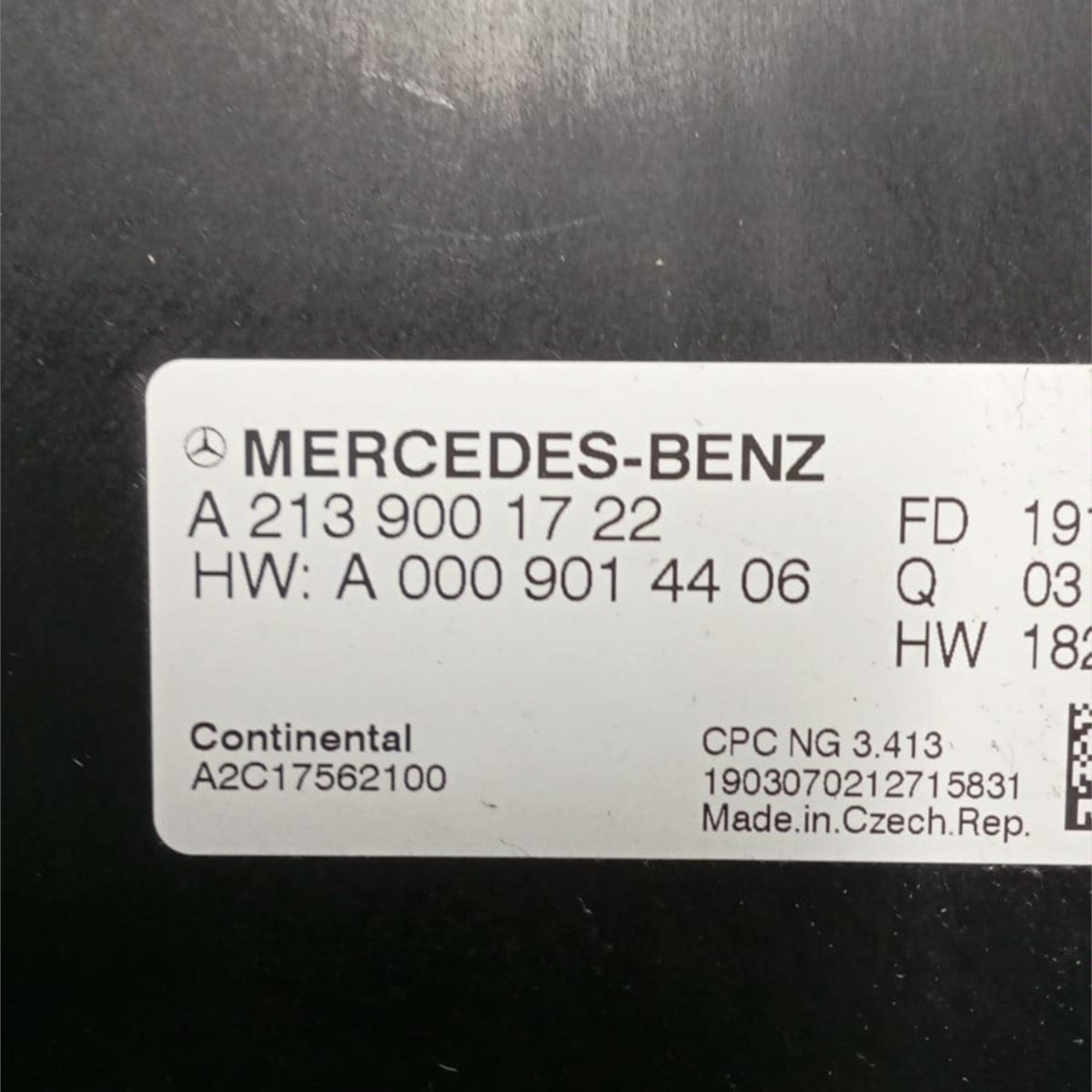 Automatic Transmission Control Unit Mercedes Benz Class A (W177) code . A2139001722 (2018 > ) - F&P CRASH SRL - Used Parts
