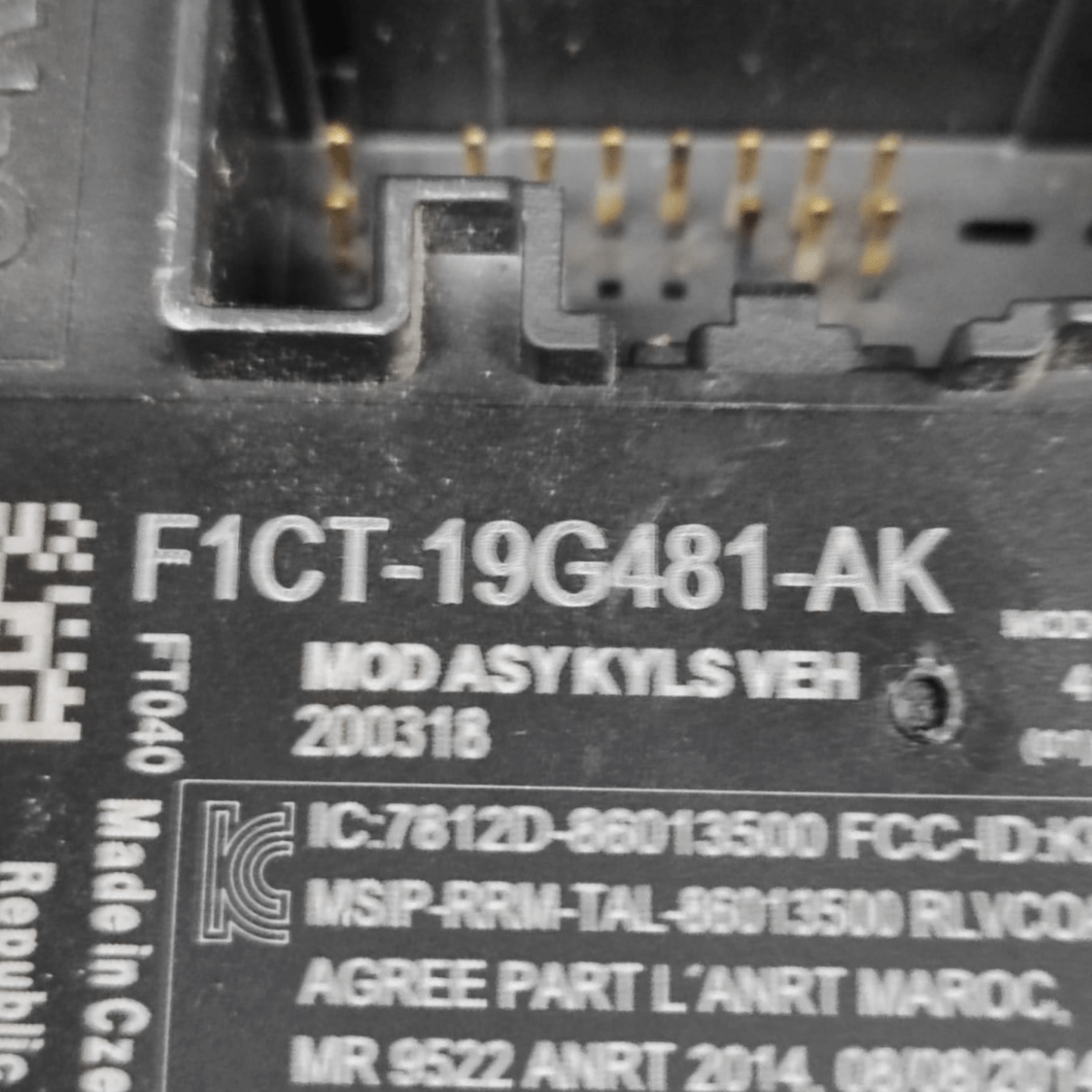Centralina Chiusura Centralizzata Ford Kuga II COD: F1CT19G481AK (2012 - 2020) - F&P CRASH SRLS - Ricambi Usati