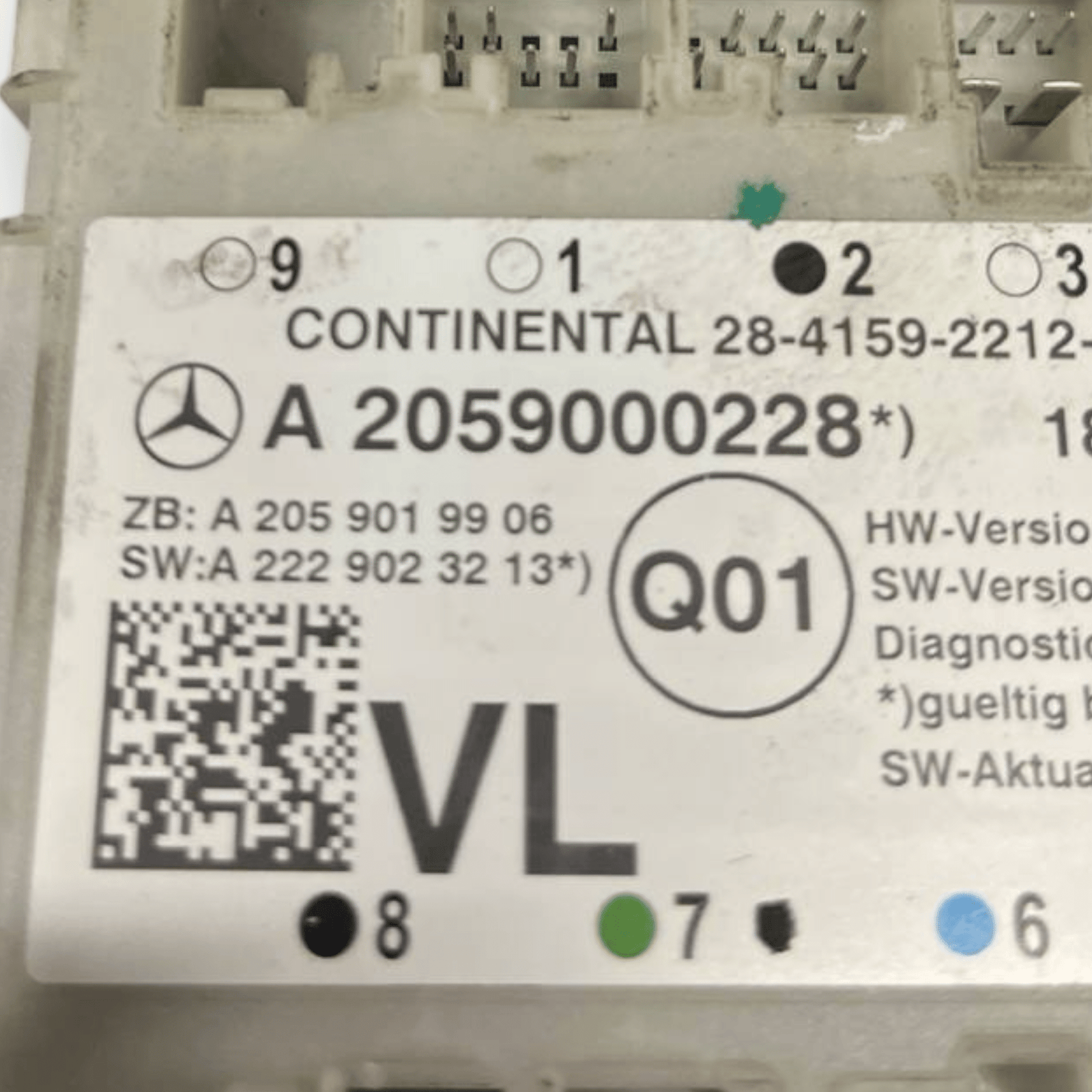 Centralina Chiusura Centralizzata porta anteriore sinistra (sx) Mercedes - Benz Glc X253 (2015 al 2022) cod: A2059000228 - F&P CRASH SRLS - Ricambi Usati