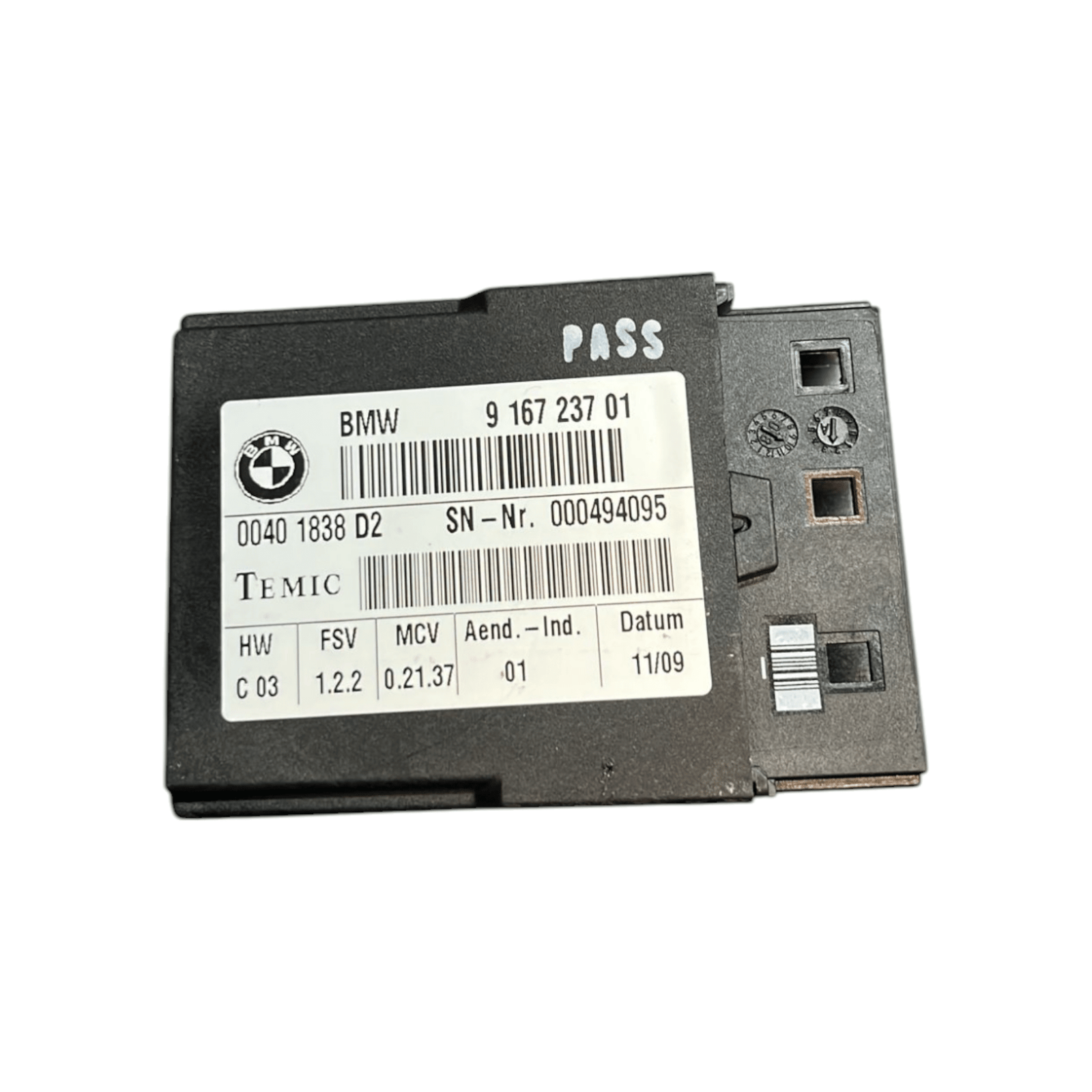 Centralina Cintura Sicurezza Posteriore Bmw Serie 3 (E92) cod:916723701 (2005 >2013) - F&P CRASH SRLS - Ricambi Usati