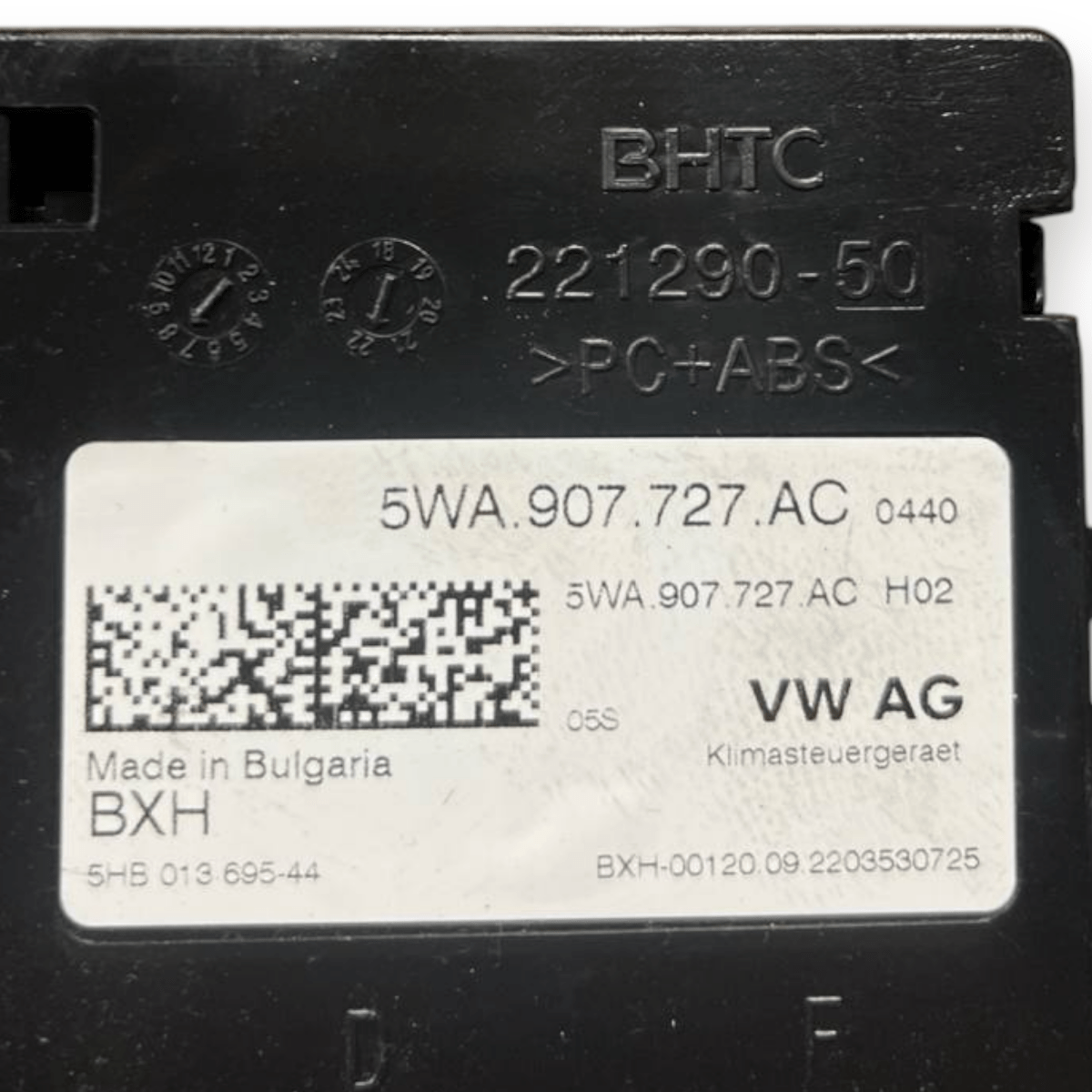 Centralina Climatizzatore Skoda Octavia IV (2019 al 2023) cod: 5WA907727AC - F&P CRASH SRLS - Ricambi Usati