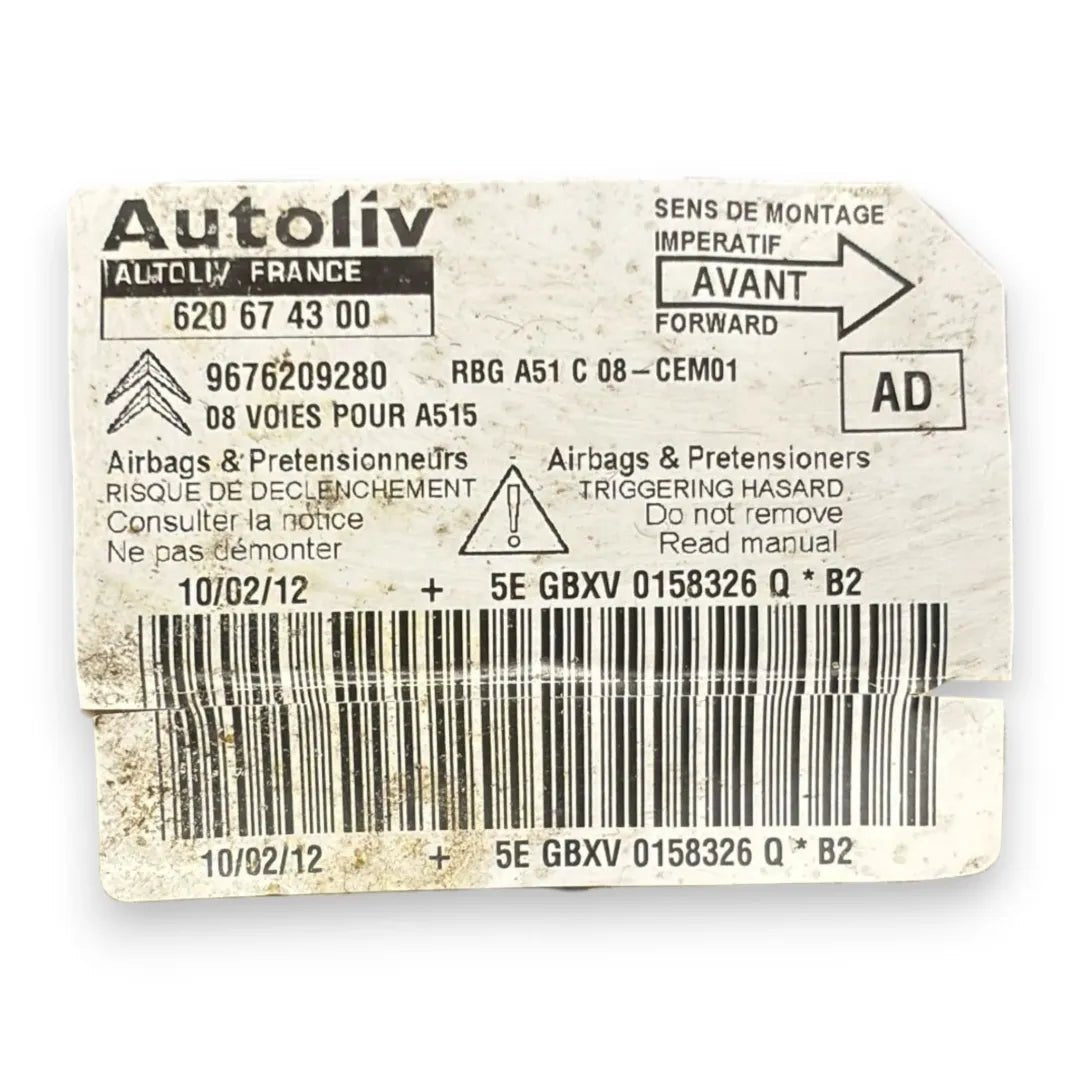 Dettaglio Centralina airbag laterale Citroën C3 2ª Serie 2009–2013 OEM 6546T7 - foto 3