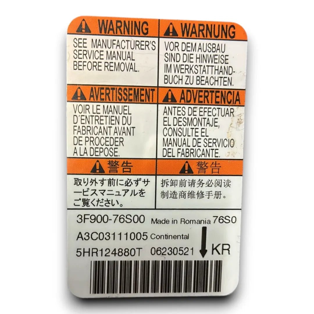 Centralina comando airbag Suzuki Vitara OEM 3F90076S00000 - F&P CRASH SRL - Ricambi Usati
