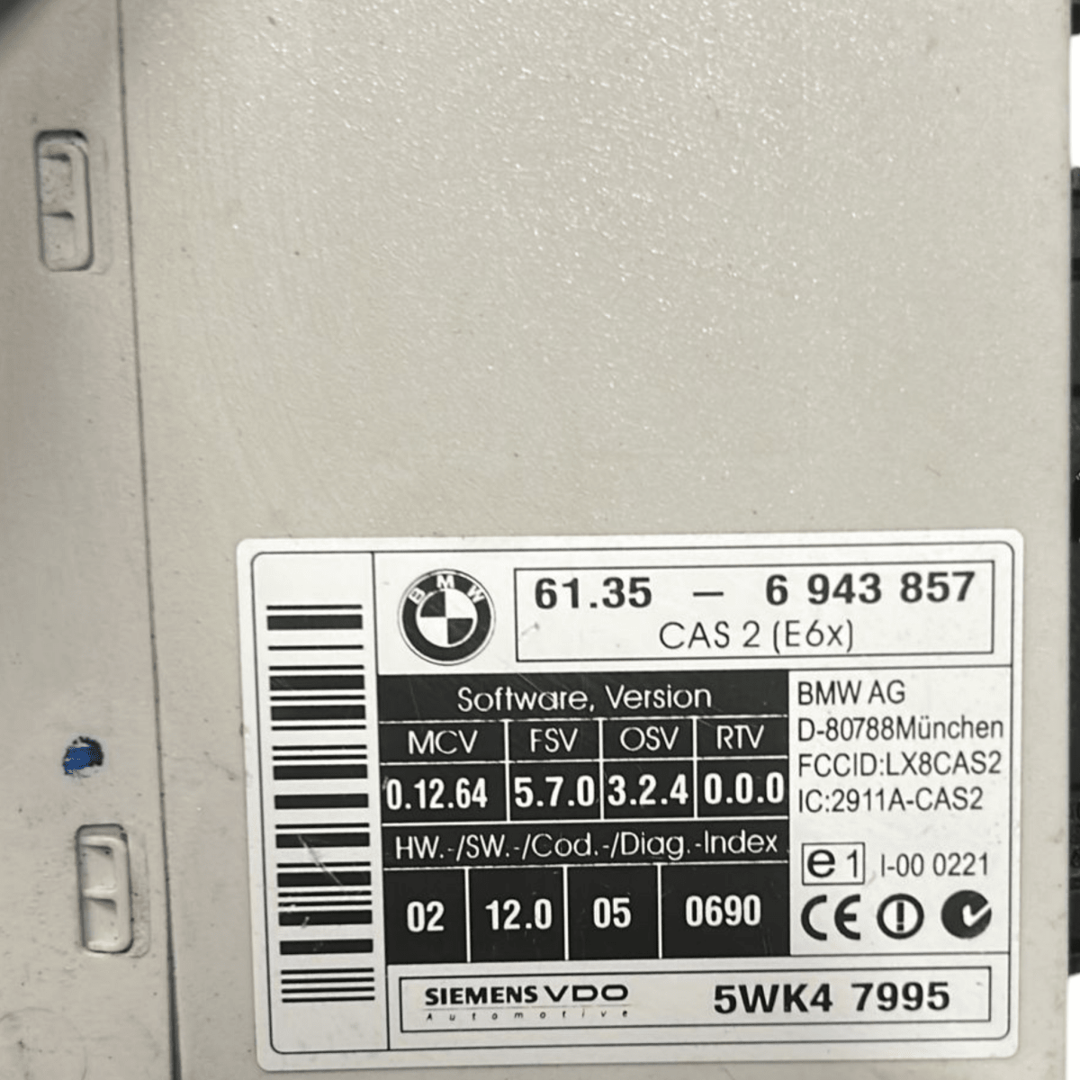 Centralina comfort bmw serie 5 e60 cod:6943857 (2003 > 2010) - F&P CRASH SRL - Ricambi Usati